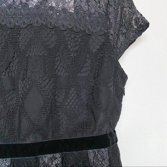 Foxiedox Maisie Lace & Velvet Cocktail Dress Size 6 - Picture 6 of 15